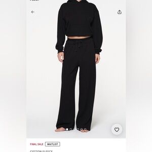 SKIMS Cotton Fleece Exposed Boxer Pants